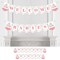 Big Dot of Happiness It's Twin Girls - Pink and Rose Gold Twins Baby Shower Bunting Banner - Party Decorations - Welcome Babies